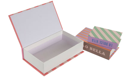 Decoration book set of 3 – book box storage boxes La Vita È Bella