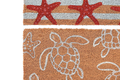 Doormat Coir Beach – Starfish or Turtles 60x40