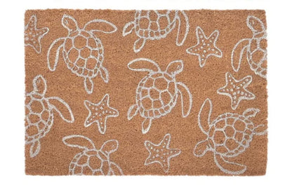 Fußmatte Kokos Strand – Seesterne oder Schildkröten 60x40