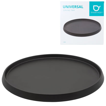 Bredemeijer Universal rond bamboe dienblad zwart 35 cm
