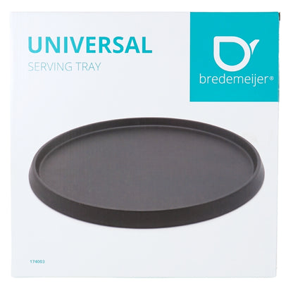Bredemeijer Universal Bambus Serviertablett Schwarz – Rund Ø 35 cm