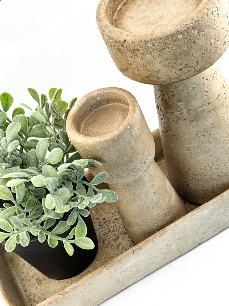 Decoratieve Schaal Beige – Aardewerk Tray Rechthoek