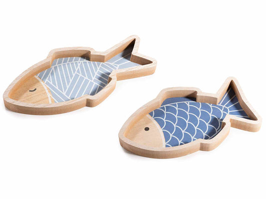 houten vis dienblad serveerschaal vis vorm tapas schaal hout
