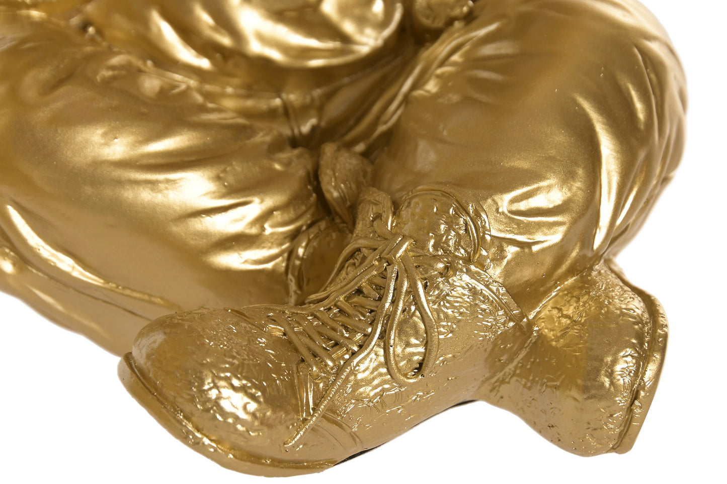 Set van 3 Gouden Gorilla Beelden See No Evil – Resin Decoratie 23 cm