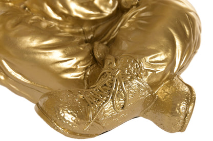 Set van 3 Gouden Gorilla Beelden See No Evil – Resin Decoratie 23 cm