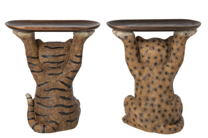 Tijger of Panter met Dienblad Naturel – 34,5 cm