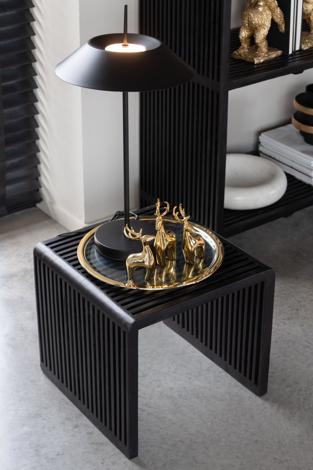 Set van 3 Gouden Rendieren J-Line – 12, 15 & 16 cm