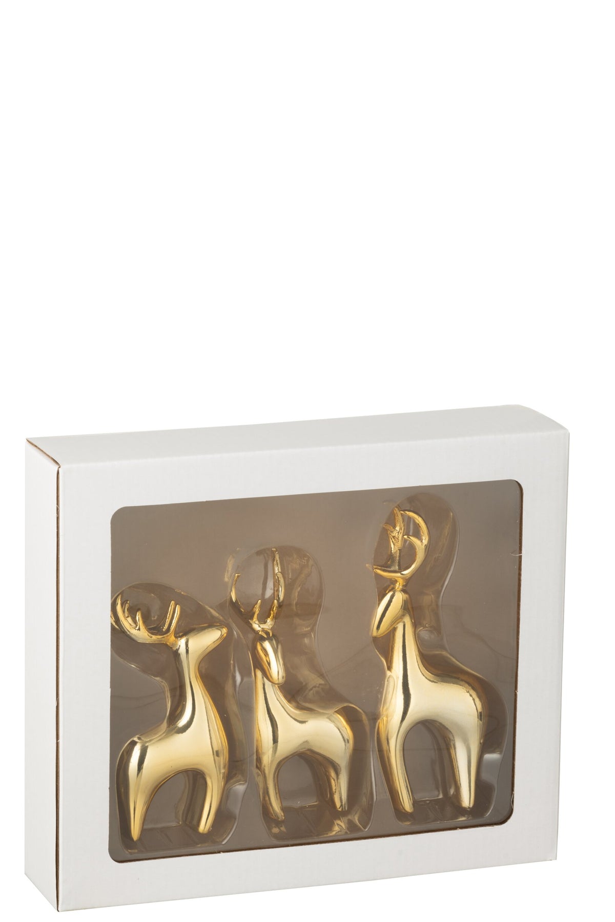 Set van 3 Gouden Rendieren J-Line – 12, 15 & 16 cm