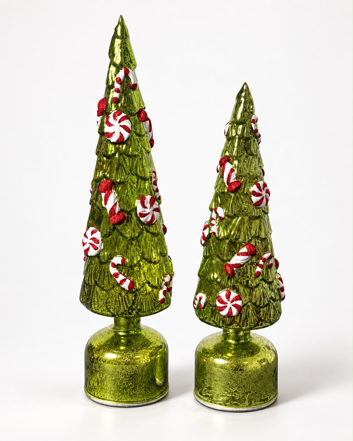 Draaiende Kerstboom Groen met Snoepjes en Verlichting – 32,5 of 39,5 cm