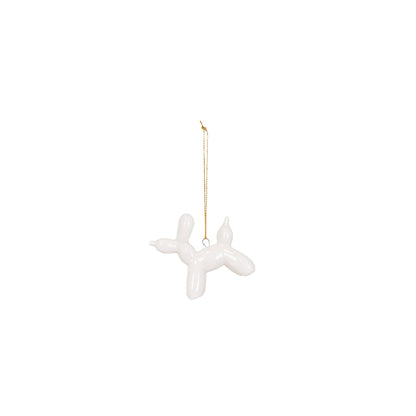 Ornament Hanger – Witte Ballonhond – 6,5 cm