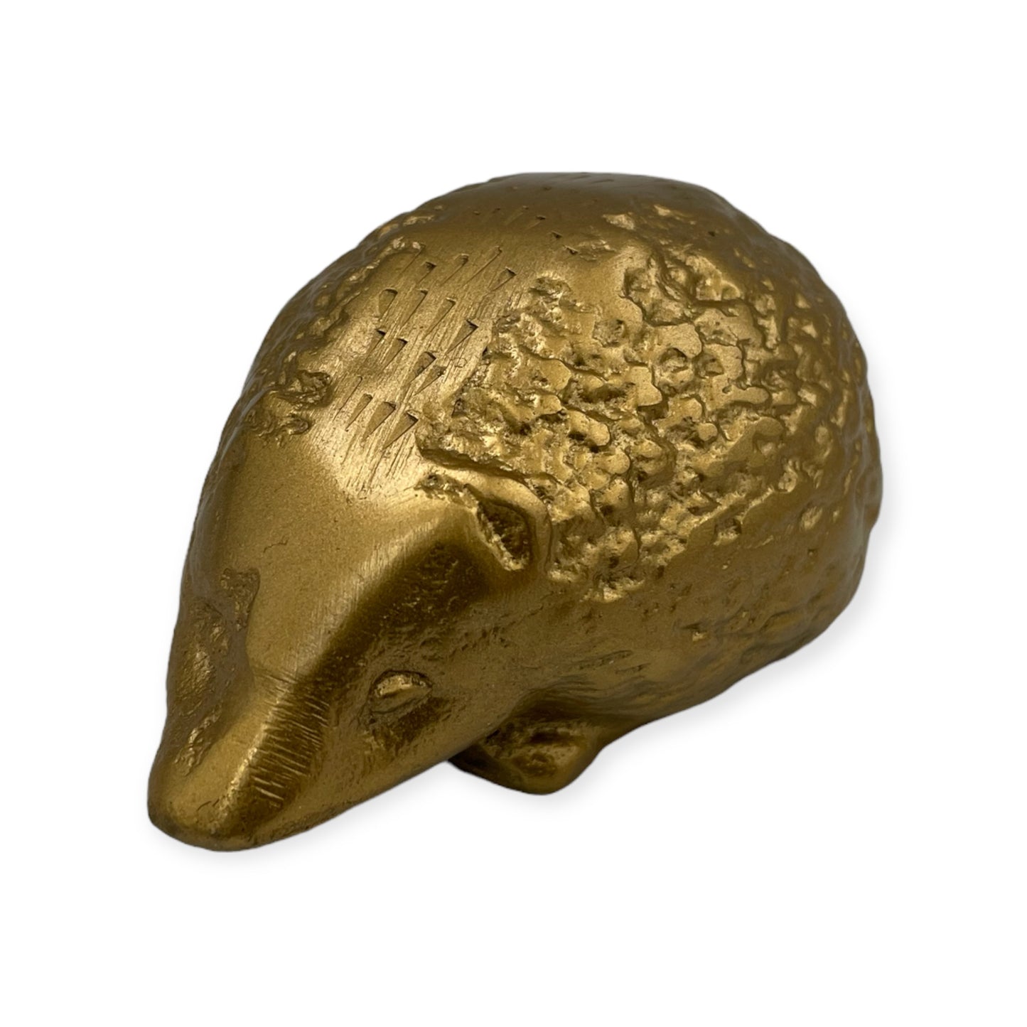 Mini-Igelfigur – Goldfarbene Wohndekoration