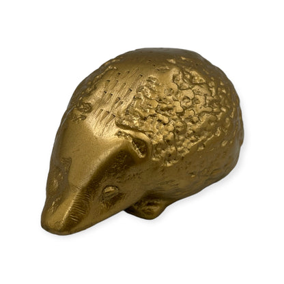 Mini-Igelfigur – Goldfarbene Wohndekoration