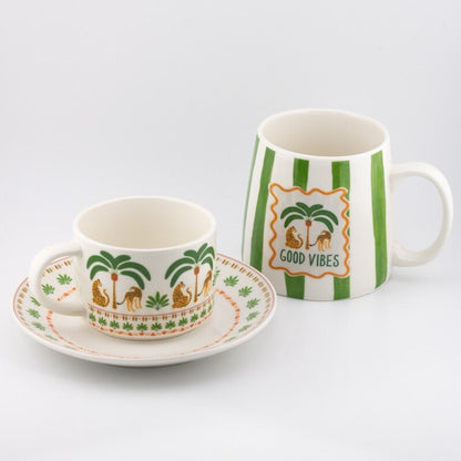Panter servies Verde – keramiek – jungle design