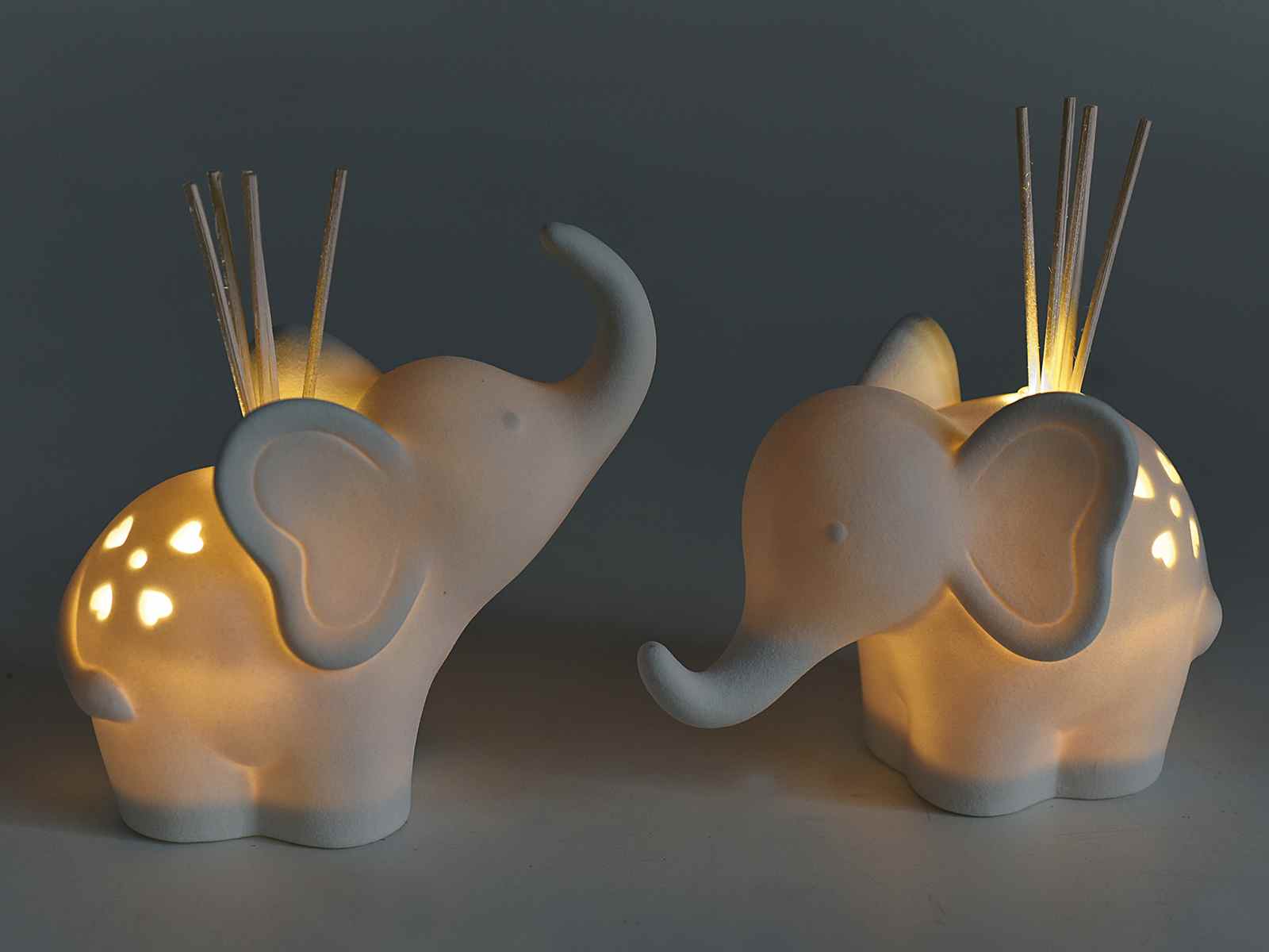 porselein olifant geurverspreider led geurstokjes houder olifant diffuser interieur