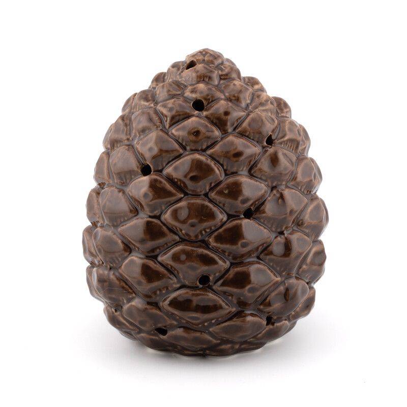 LED Pine Cone Pinelight Brown – Ceramic – 2 Sizes