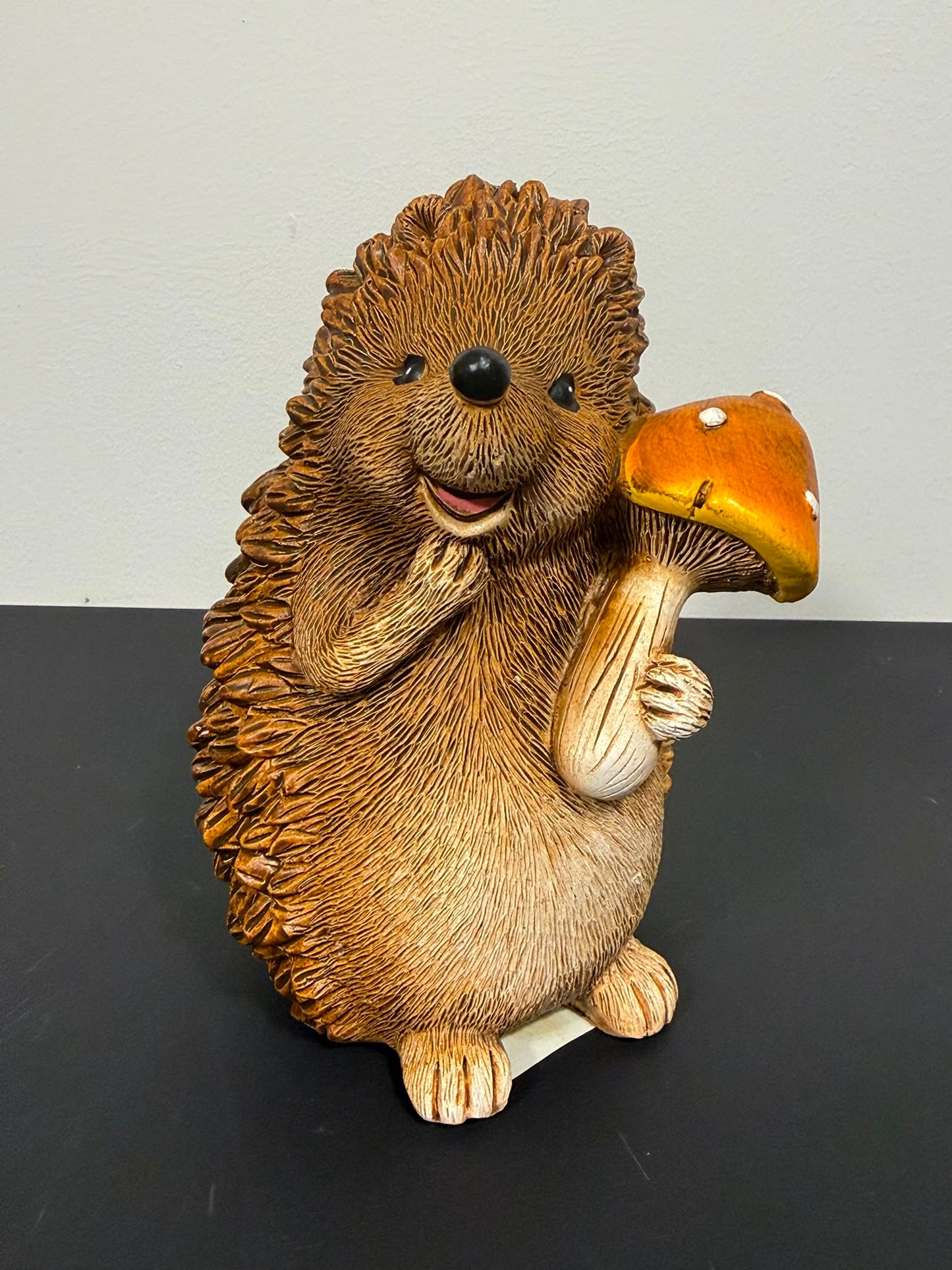 Egel met Paddenstoel – Rood of Oranje – 14 cm