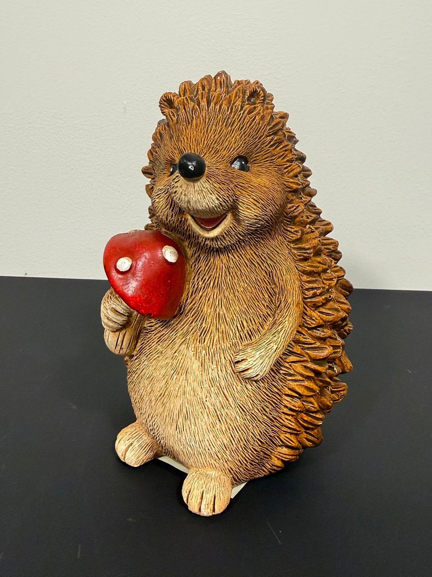 Egel met Paddenstoel – Rood of Oranje – 14 cm