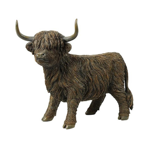 staand hooglander beeld bruin decoratie groot