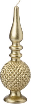 Weihnachtskerze Weihnachtsstern Gold – 19,5 oder 24,5 cm