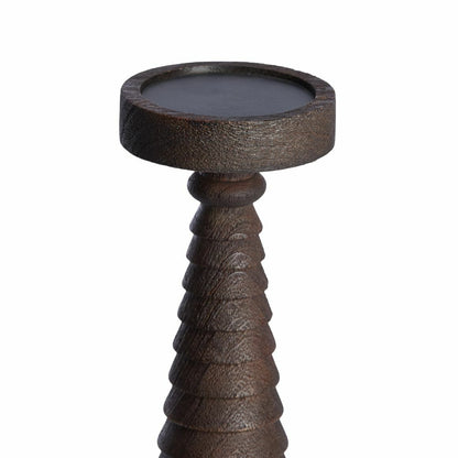 Light & Living Kaarsenhouder Almola Walnoothout – 30 cm