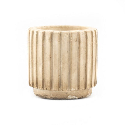 Kaarsenhouder Mareva Beige – Aardewerk – 6,5 cm