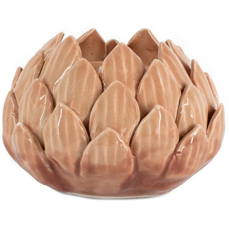 Bloem Kaarsenhouder Sandstone Keramiek – 13,5 cm | Theelicht & Dinerkaars