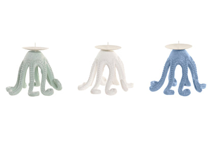 octopus kandelaar wit decoratie zee thema