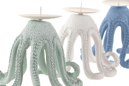 Octopus Kandelaar – Ibiza Kleuren – Speelse Woondecoratie