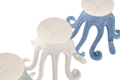 Octopus Kandelaar – Ibiza Kleuren – Speelse Woondecoratie