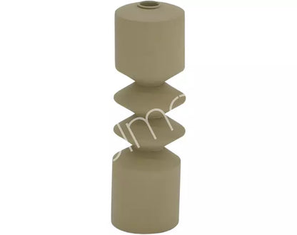 beige kandelaar aluminium taupe design kandelaar modern