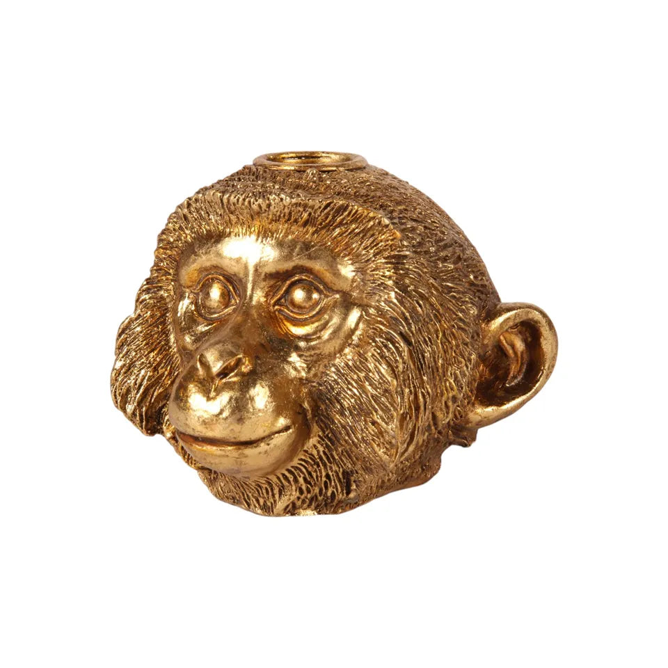 Gouden Aap Kandelaar 10,5 cm – Dutch Style – Krokomingo