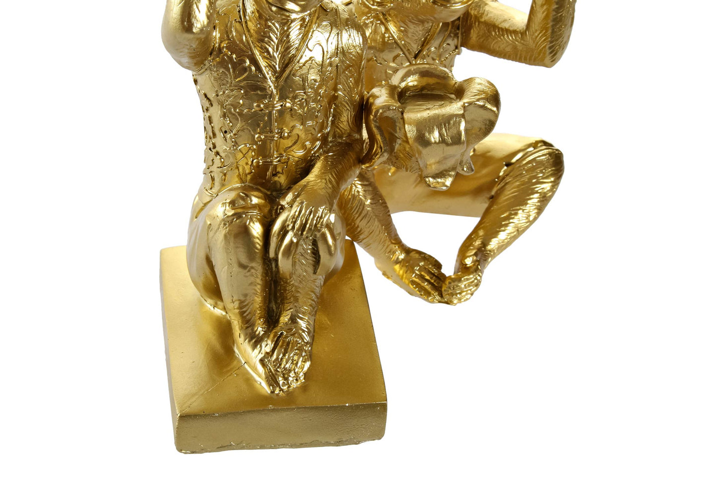 Kandelaar Aap Goud – 2 Modellen – 21 cm Hoog