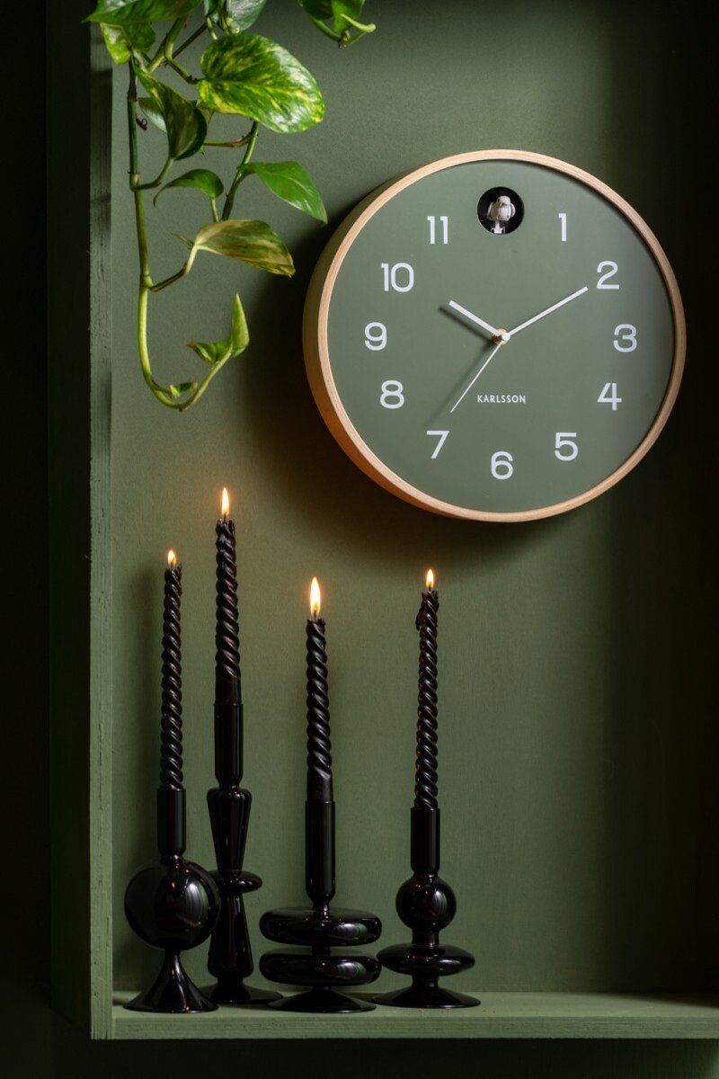 Zwarte glazen Sparkle kandelaars – Tall, Double Ring, Bubbles en Ball – Present Time – Krokomingo