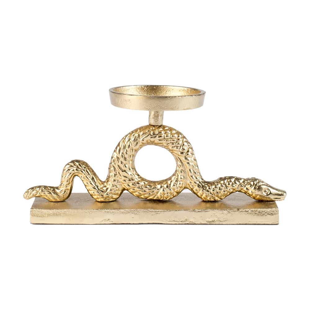 Kerzenhalter in Schlangenform – Python-Design – Geeignet für Stumpenkerzen – Bold Monkey