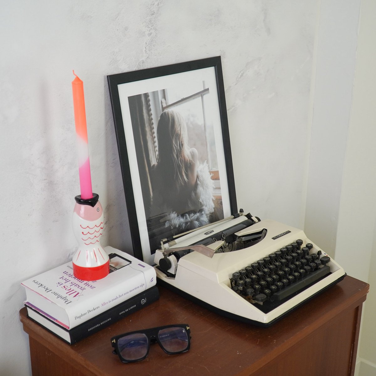 Bunter Fisch-Kerzenhalter – 16,5 cm