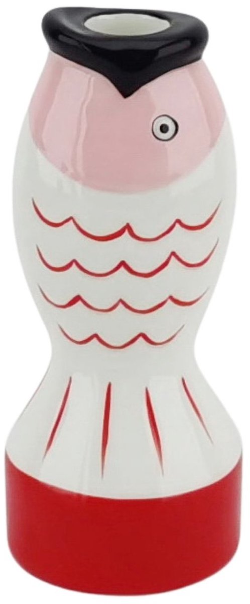 Bunter Fisch-Kerzenhalter – 16,5 cm