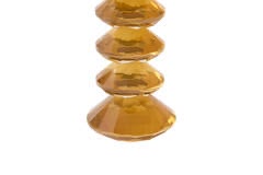 Light & Living Kerstboom Kandelaars Rovelo Milky Dark Brown – Set van 2