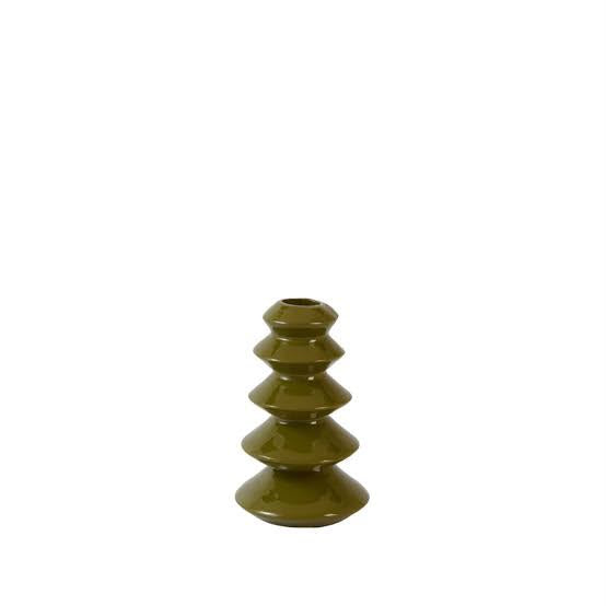 Kandelaar Kerstboom Merlin Olijfgroen – Light & Living – 13 cm
