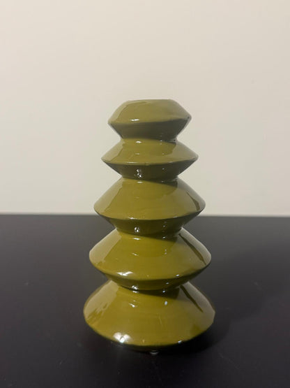 Kandelaar Kerstboom Merlin Olijfgroen – Light & Living – 13 cm