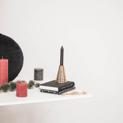 Kandelaar Kerstboom Modern Goud – 2 Maten