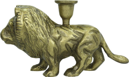 Löwen-Kerzenständer Antik Bronze – Stilvoller Akzent