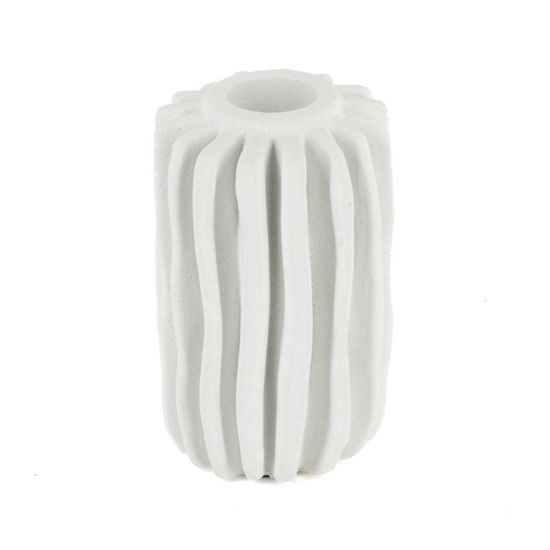 Ceramic Candle Holder White Organic – 2 Sizes