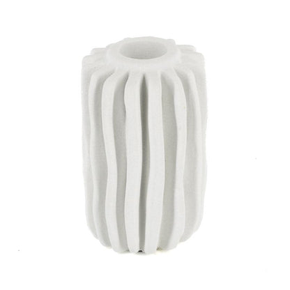 Ceramic Candle Holder White Organic – 2 Sizes