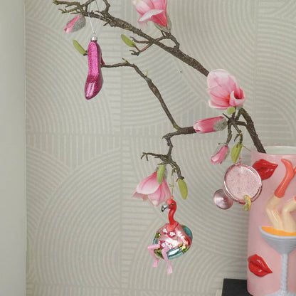 Kerstbal Flamingo – Glas – 7,5 x 7,5 x 11,5 cm