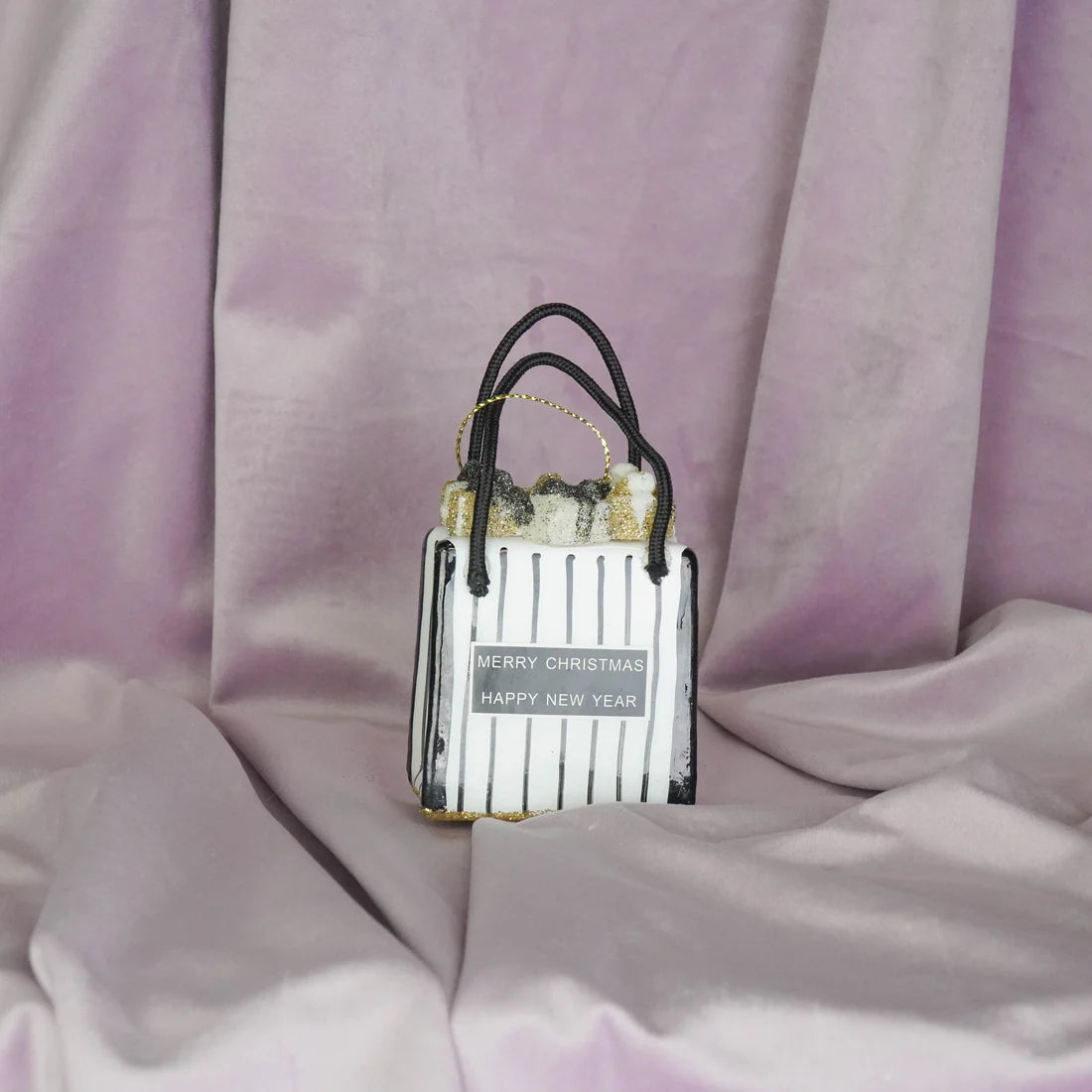 Shopping Bag Kerstbal – Glas – 8,5 cm