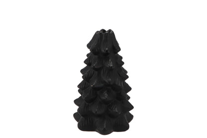 Kerzenständer Weihnachtsbaum Schwarz – Keramik – 2 Größen
