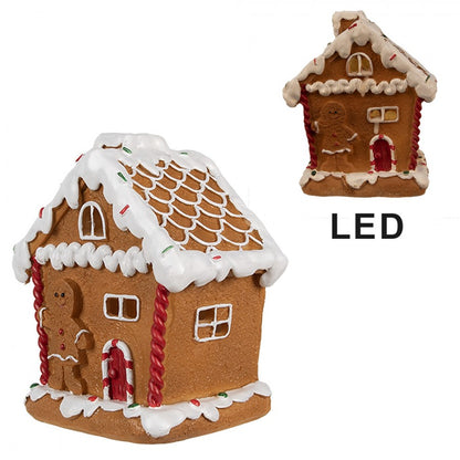 Gingerbread Kersthuis met LED – Kerstdecoratie