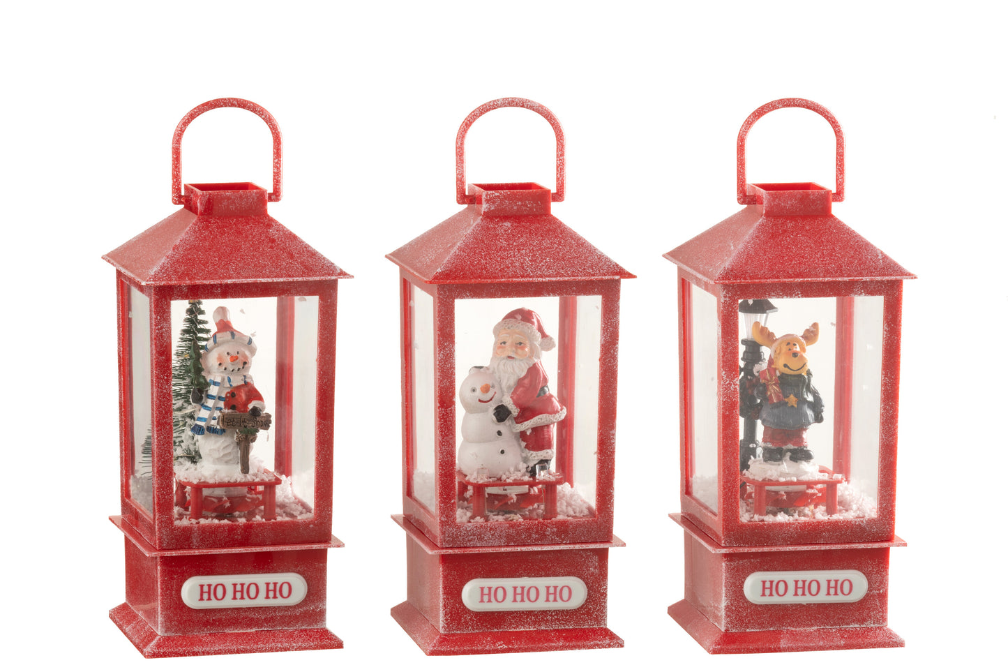 Kerstlantaarn met LED Licht, Muziek & Sneeuweffect – 3 Varianten