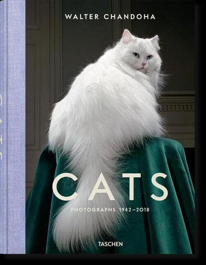 katten koffietafelboek met witte kat op stoel walter chandoha taschen