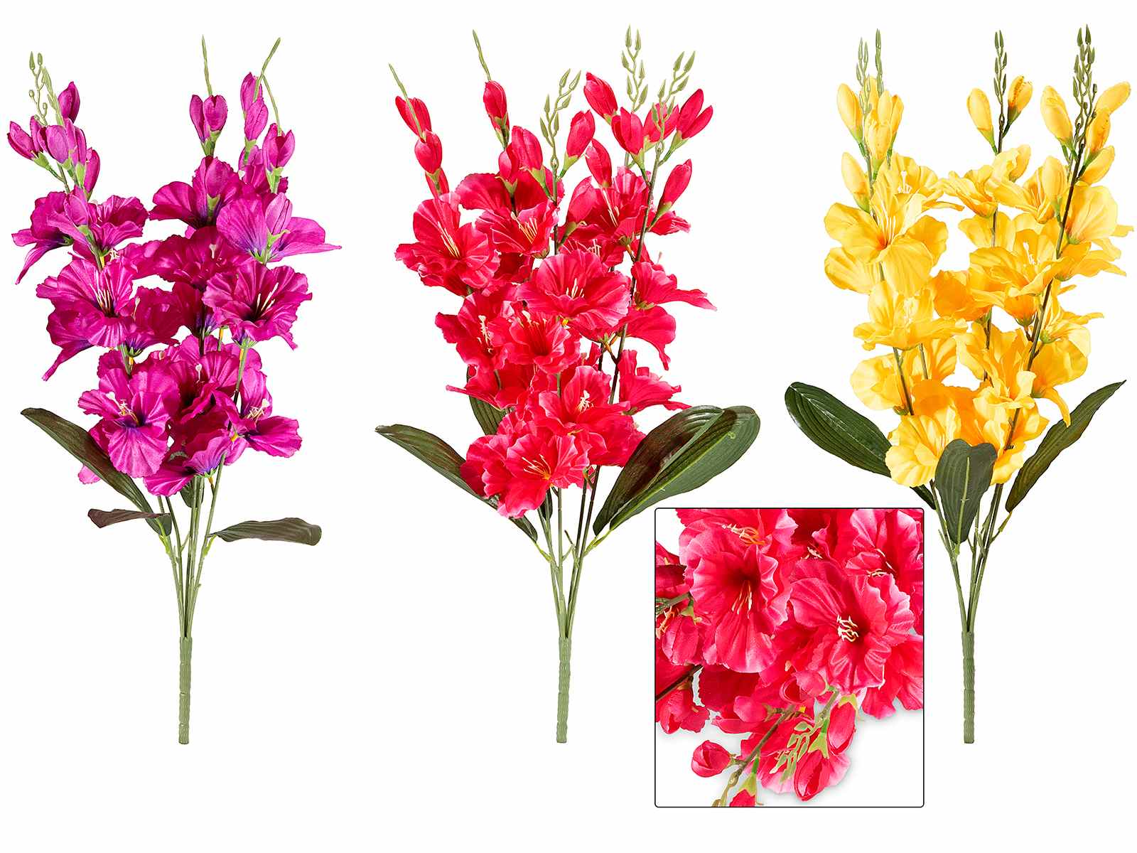 kunstbloemen fresia 3 kleuren boeket